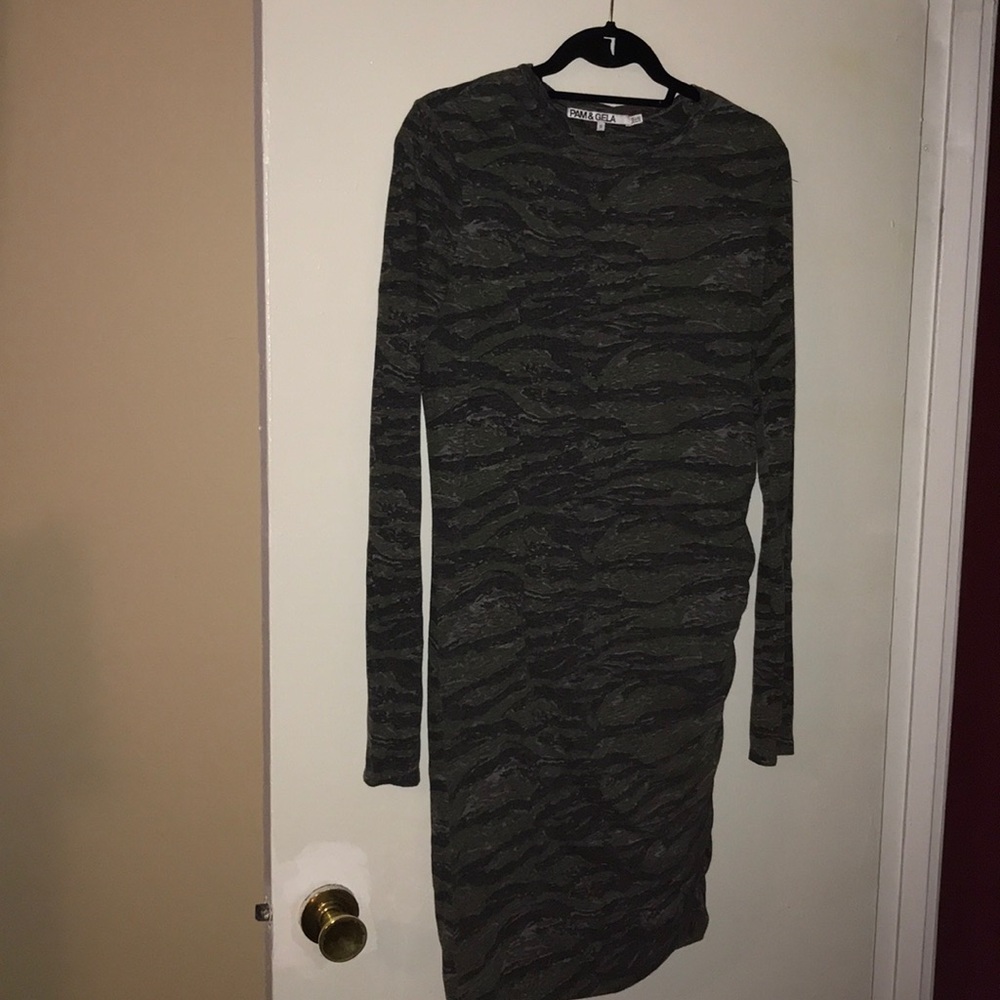 Pam and Gela maternity dress in camo GORGEOUS